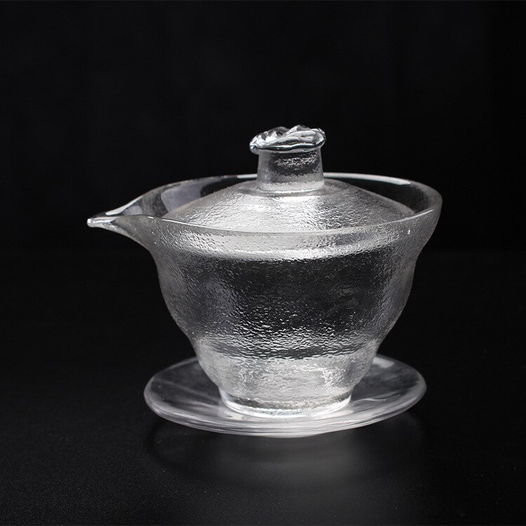 Japanese Glass Fair Mug Early Snow Tureen Fair Mug Complete Set of Tea Set Drawing Gold Hammer Eye Pattern Gaiwan Teacup: gaiwan C