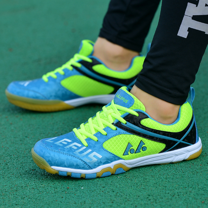 Women Men Table Tennis Shoes Anti-slipery Breathable Pingpong Shoes Shock Absorption Training Shoes For Man Women D0889