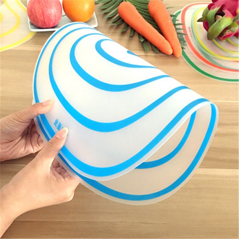 Portable Cutting Borad Plastic Non-Slip Chopping Borad Frosted Meat Vegetable Cutting Board Pad Kitchen Gadgets
