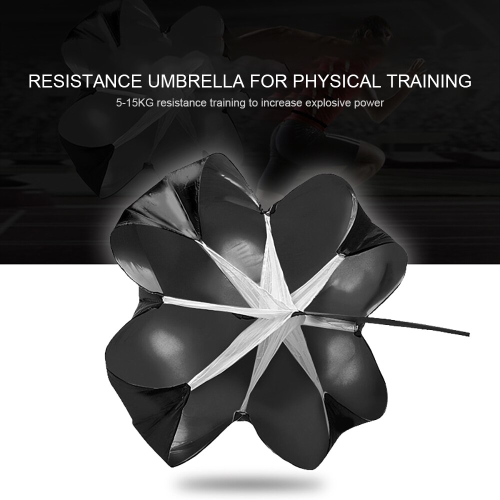 1PC Resistance Exercise Speed Training Parachute Running Chute Soccer Power Training Aids Resistance Training Umbrella Equipment