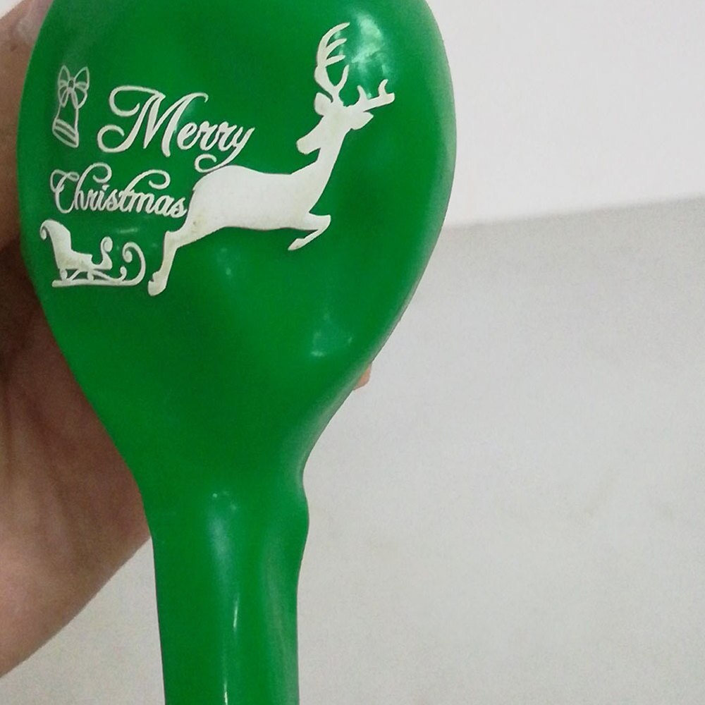 Letter 12 Inches Merry Christmas Elk Printed Decoration Ornament Latex Balloon Party Balloon for Christmas