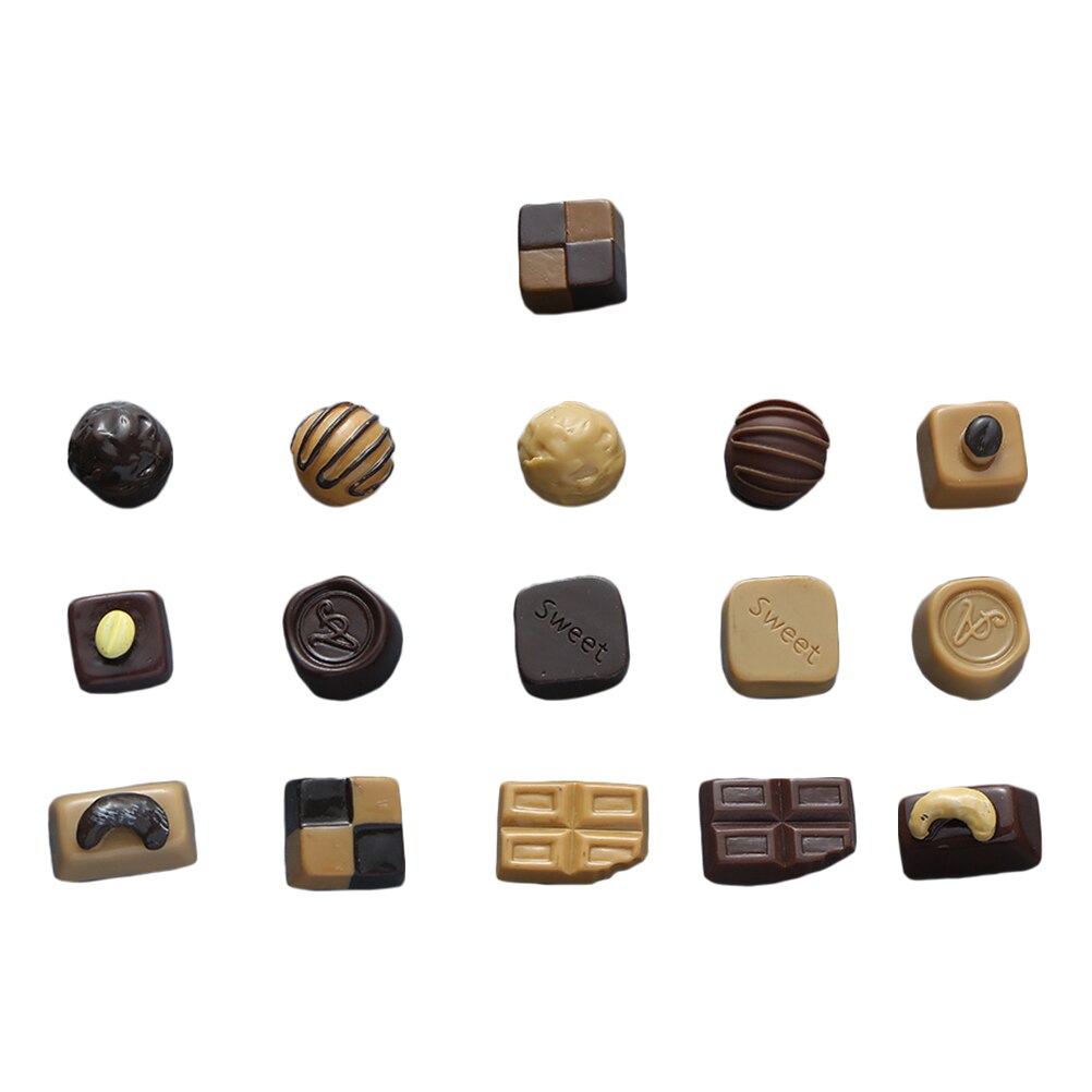 16pcs Fridge Magnets Kitchen Refrigerator Magnets Realistic Chocolate Magnets