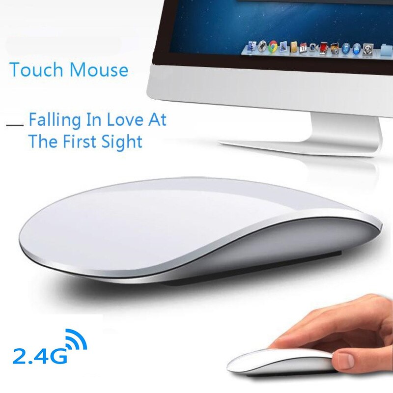 Wireless 2.4G Arc Touch Computer Mouse For Apple Macbook Ergonomic Ultra Thin Optical USB Mause 3D Slim Magic PC Mice for Laptop