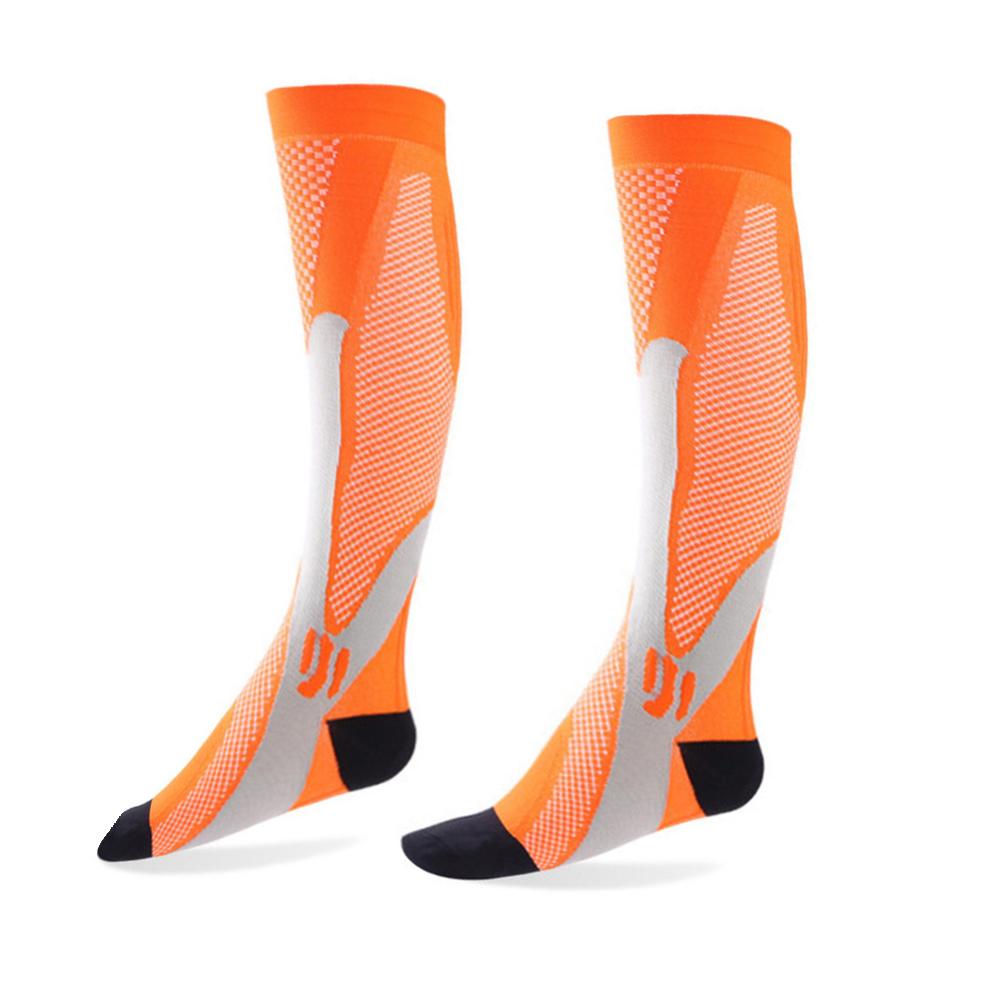 1 Paar Unisex Sport Lange Sokken Comfortabele Nylon Elastische Sokken Flexibele Magic Compressie Sokken Duurzaam Fietsen Sokken