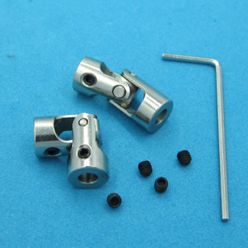 1 STÜCK Metall Universalgelenk Bürstenlosen Welle Stiefel Auto Wellenkupplung Motor- Stecker Metall Für RC Auto Stiefel Spielzeug 6 größen