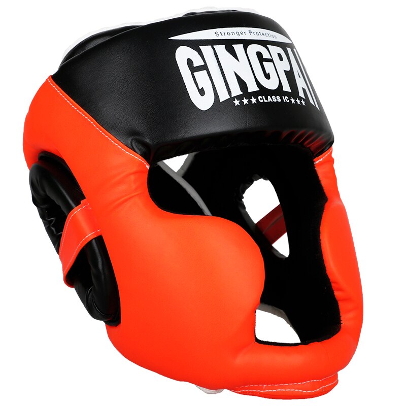 Boxningshjälm röd vuxna barn mma träning muay thai grappling huvudskydd skydd boxning hjälmar huvudbonader blå