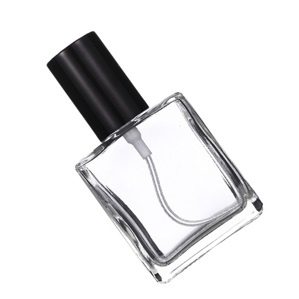 4 Pcs Glass Refillable Empty Bottles Liquid Bottles for Men Women