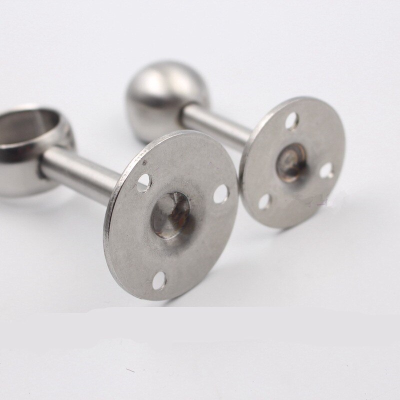 4 Stks/partij 25Mm Sterke, Rvs Pijp Ondersteuning, Garderobe Kledingstang Flens, balkon Vaste Droogrek Base, Meubels Onderdelen