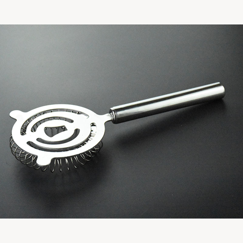 Stainless Steel Ice Bar Cocktail Strainer shaker wire spring mesh long grip Martini mixed drink party bar bartender tools