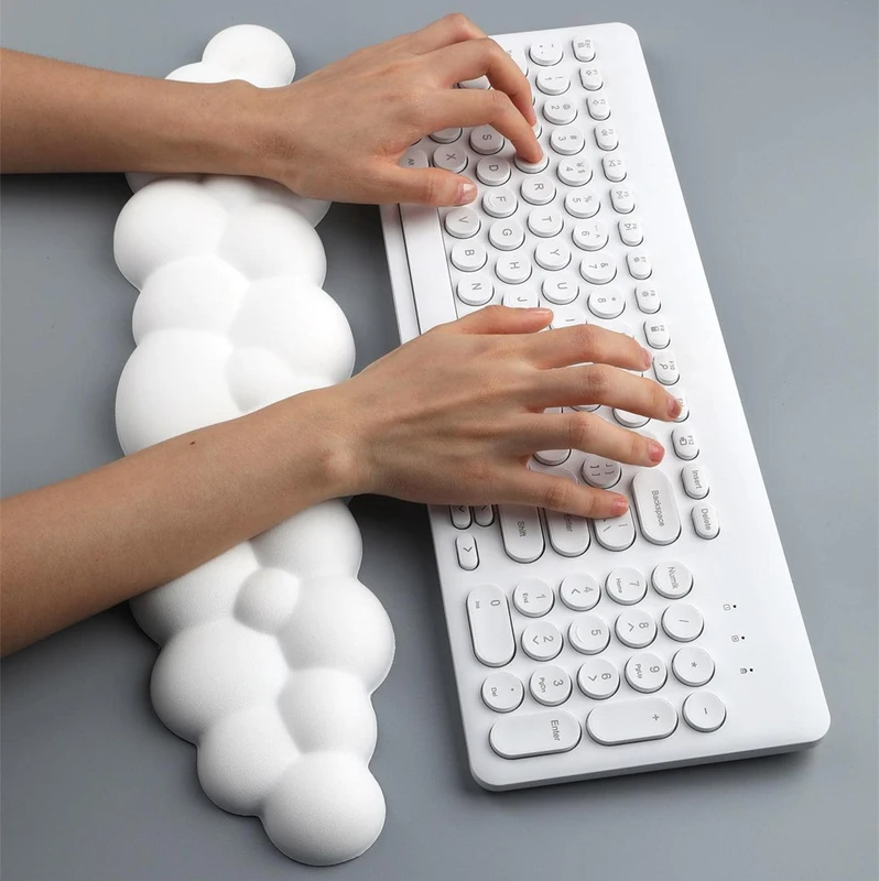 Muismat met polssteun toetsenbord wolk antislip desktop kantoor gamer muis polssteun Ergonomisch toetsenbord muismat polssteun