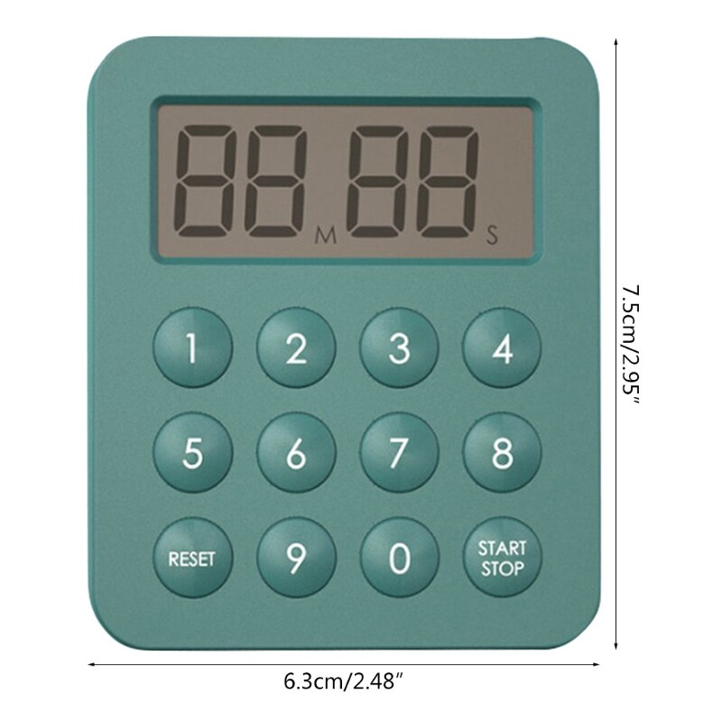 Multifunctional Timer Reminder with LCD Screen for Time Management on Shower Games Cooking Bathroom Meeting Timer