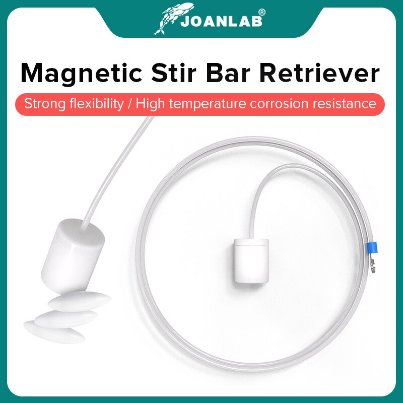 Joanlab Officiële Winkel 400Mm 600Mm Ptfe Magneetroerder Roer Bar Retriever-Buigbare Polyethyleen Anti-Corrosieve Lab levert