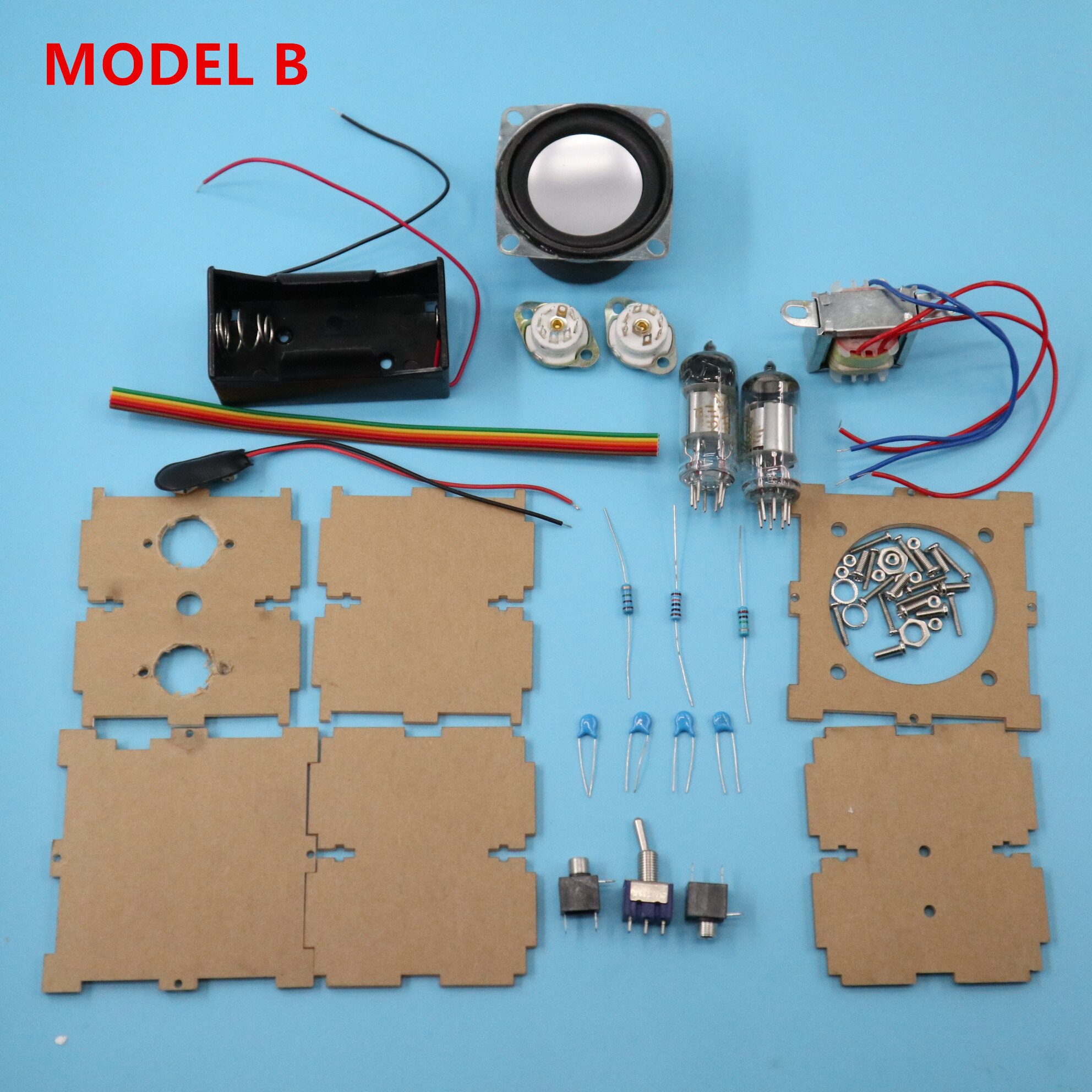 Bile Machine-amplificador de oreja de una sola lámpara, amplificador de potencia de microtubo, kits DIY, 1A2 + 2P2: MODEL B