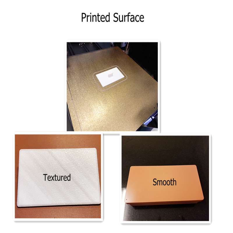 ENERGETIC 310x310mm Double-sided Textured PEI Powder Coated Spring Spring Steel Sheet applied Smooth PEI Print Surface for CR-10