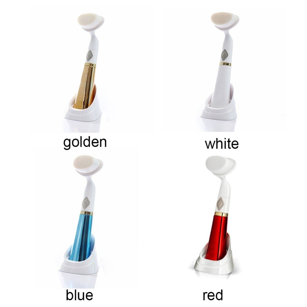 Ultra sonic Gezicht Brush Eletrical Gezichtsreiniging Tool Machine Facial Borstel Porie sonic Cleanser Rood Goud Blauw Wit 4 Kleur