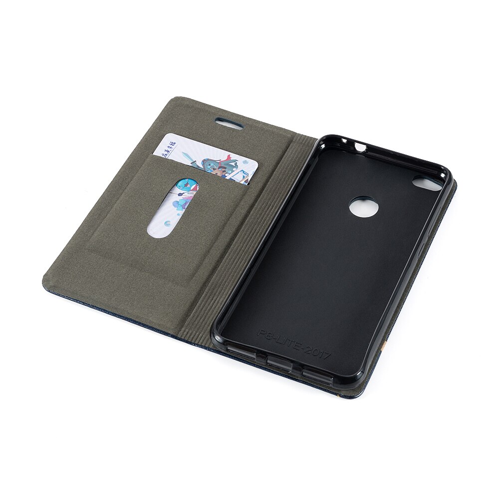 Voor huawei  p8 lite flip book case voor huawei honor 8 lite  p9 lite business leren case zachte tpu siliconen achterkant