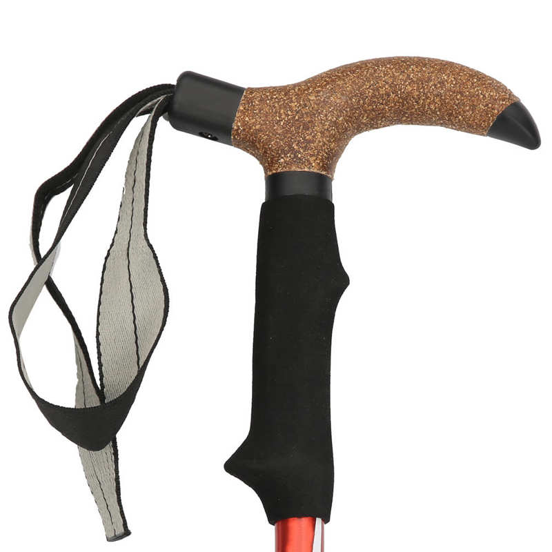 Race Running Walking Stick Anti-slip Hiking Climbing Poles T handle Trek Pole Quick Lock Trek Poles Folding Walking Stick