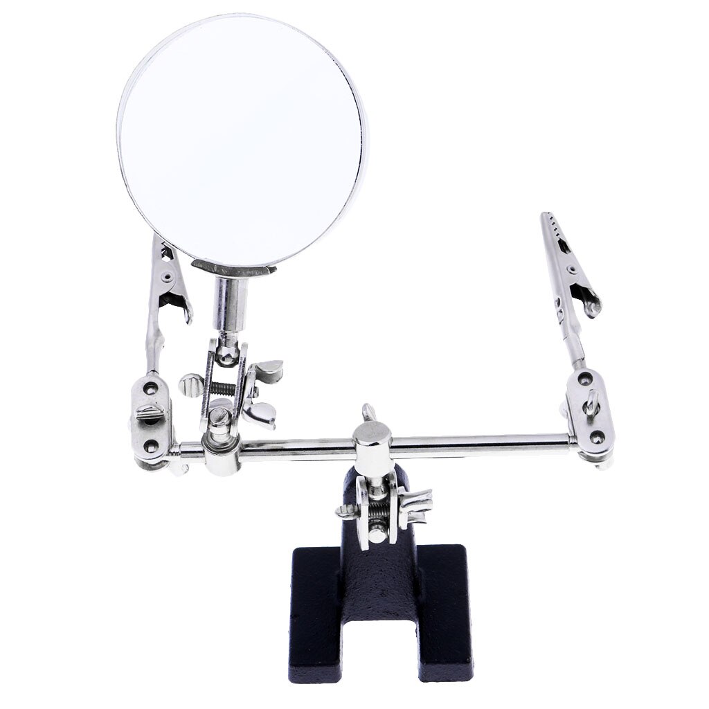 Helping 3RD Hand Magnifier Soldering Stand Clamp Holder Alligator Clip Tool