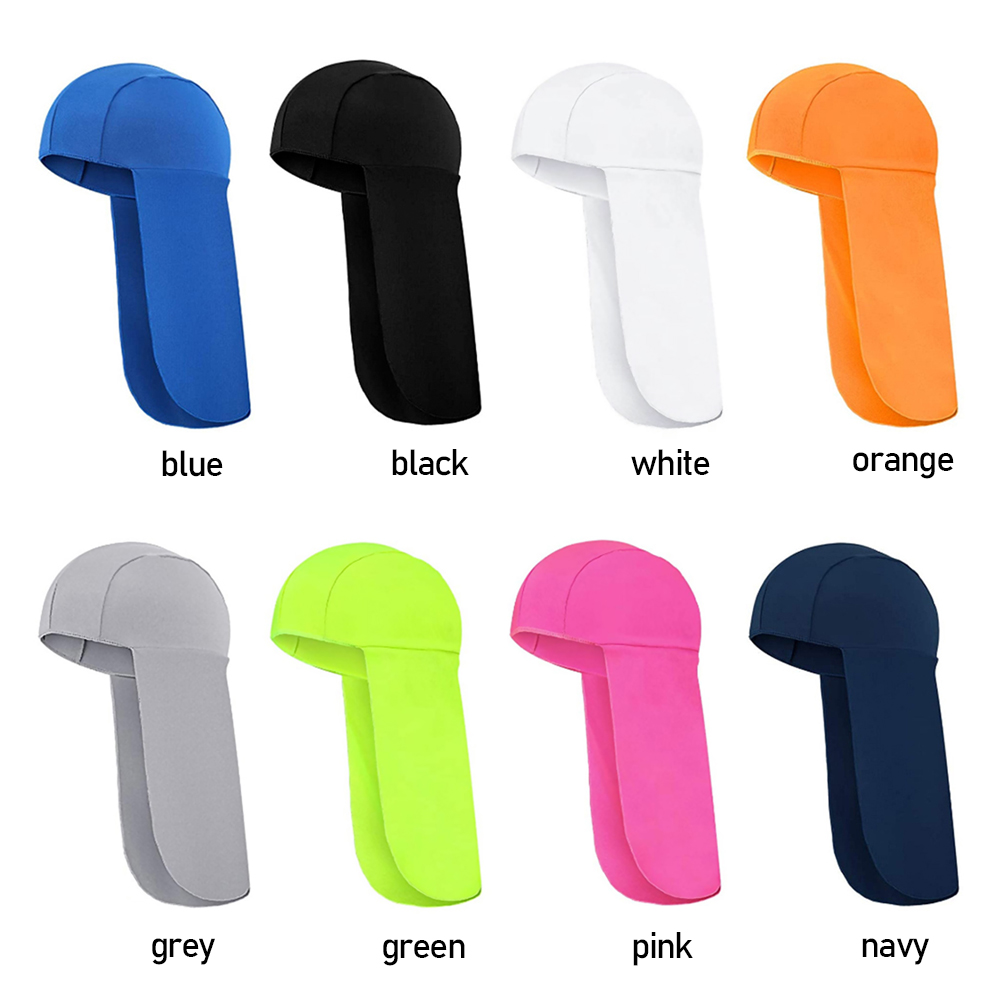 Cycling Sun Shade Cooling Cap Outdoor UV Protection Wide Brim Elastic Polyester Hard Hat Neck Protector For Fishing Hiking