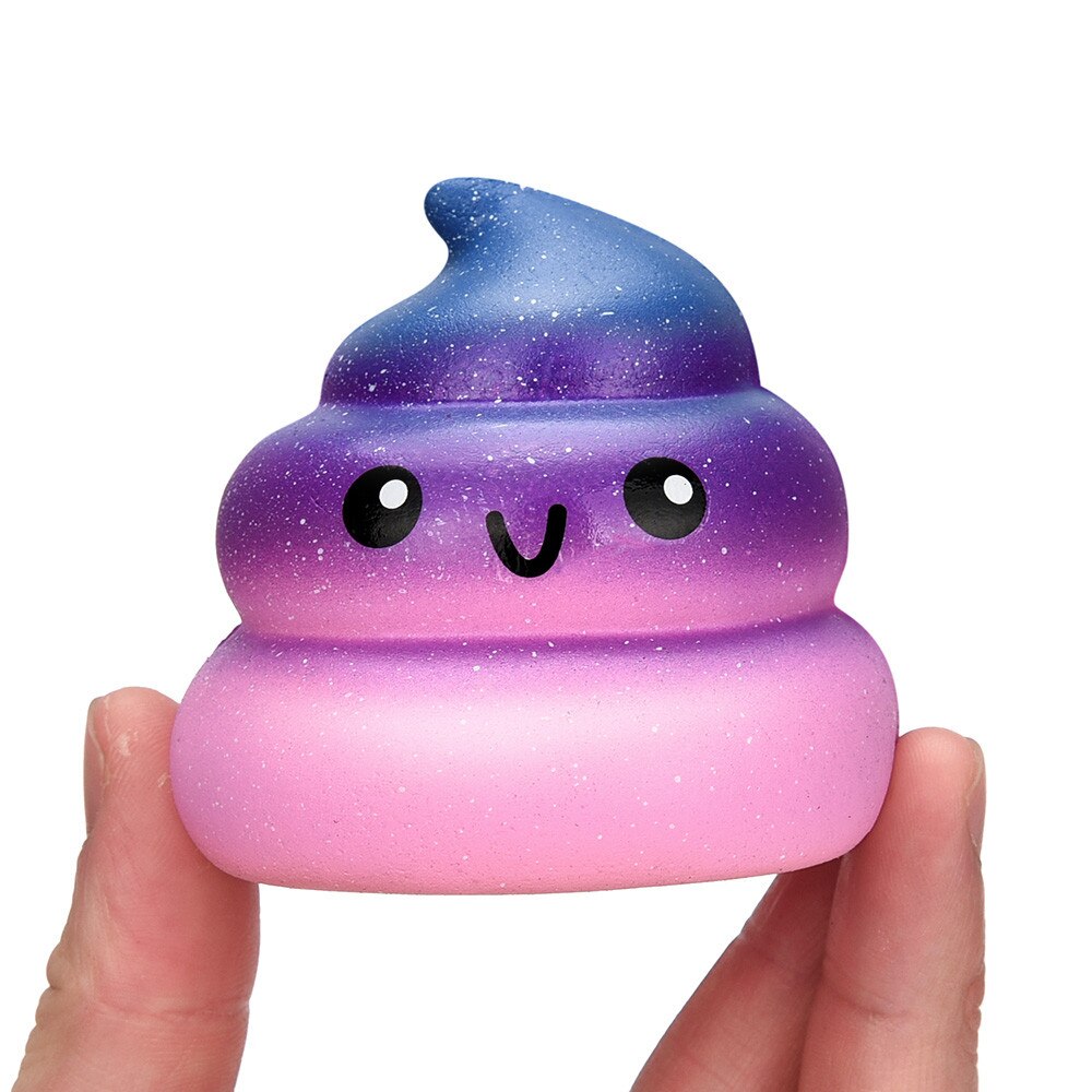 Fun Galaxy Poo Scented Squishy Charm Slow Rising Stress Reliever Toy Decompression Toys For Children W510: Default Title