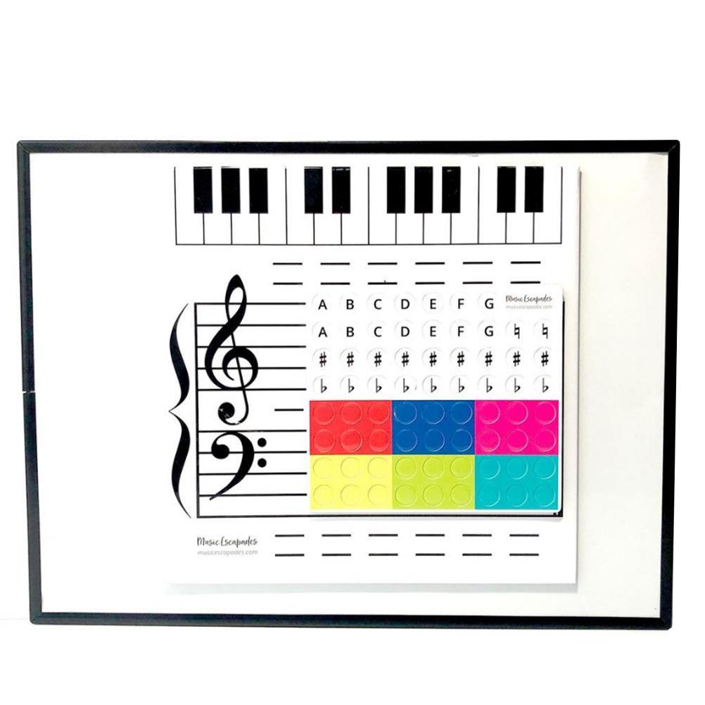 Magnetic Dry-Erase Board Note Reading Borad for Music Lessons Piano Teacher Music Classroom Music Teacher Teaching Music
