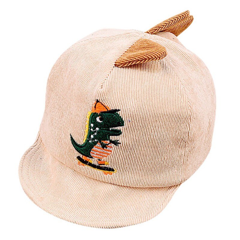 Handsome Toddler Kids Baby Girl Boy Cartoon Embroidery Pattern Visor Baseball Cap Casual Hat Hvlv