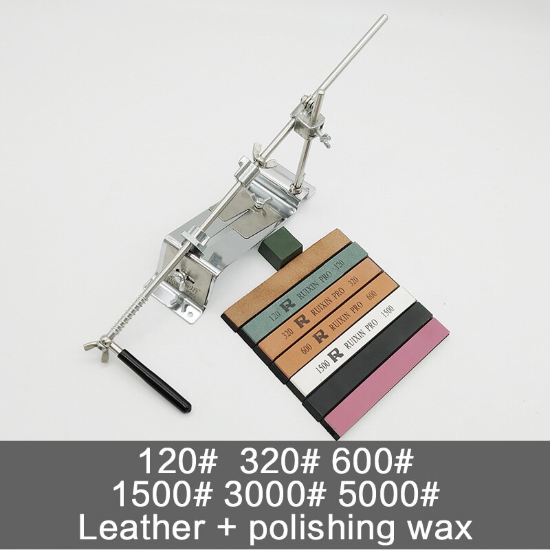 Ruixin pro-Afilador de acero inoxidable con piedra de diamante, herramienta de pulido para cuchillos y accesorios de cocina: sharpener(8 stones)A