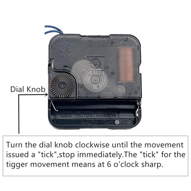 652F Quartzs Clock Movement Set Battery Operated Replacement Part for Wall Clocks Crafting Projects Repair Part J0063+026+005