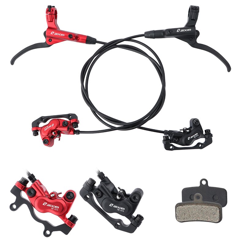 ZOOM HB876 – frein à disque hydraulique pour vtt, 4 pistons, 800mm/1400mm, vélo de montagne, huile