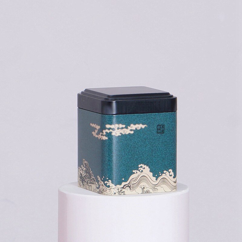 Universal Small Tea Caddy Tin Can Candy Scented Tea Caddy Tinplate Tea Packaging Box Portable Tea Caddy
