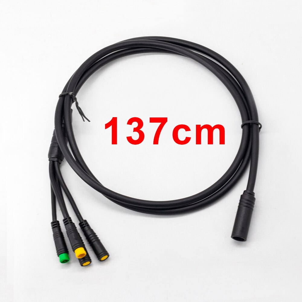 Bafang Cable Link Throttle Display Brake Lever 1T4 Cable Connector for Bafang BBS01 BBS02 BBSHD Mid Motor e bike Accessories: 137cm