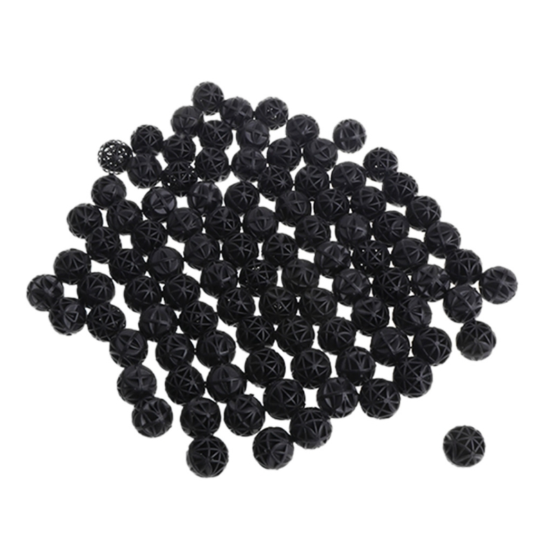 Bolas biofiltro para acuario, filtro de medios en seco y húmedo, tanque de peces Koi, estanque Reefx, 16mm, 100 Uds.