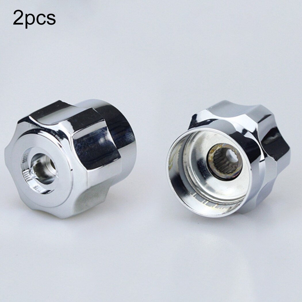 2pcs Faucet Handles Replacement Head Handle Bathroom Kitchen Basin Tap Head Chrome ABS 4.3MM Valves Faucet Replacement Handle
