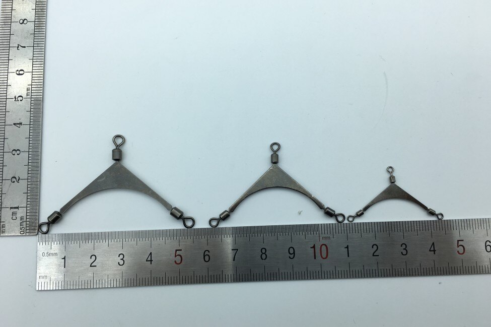 10 pcs American pole swivel connectors fork points line metal hook fishing fishing tackle fishing supplies accessories