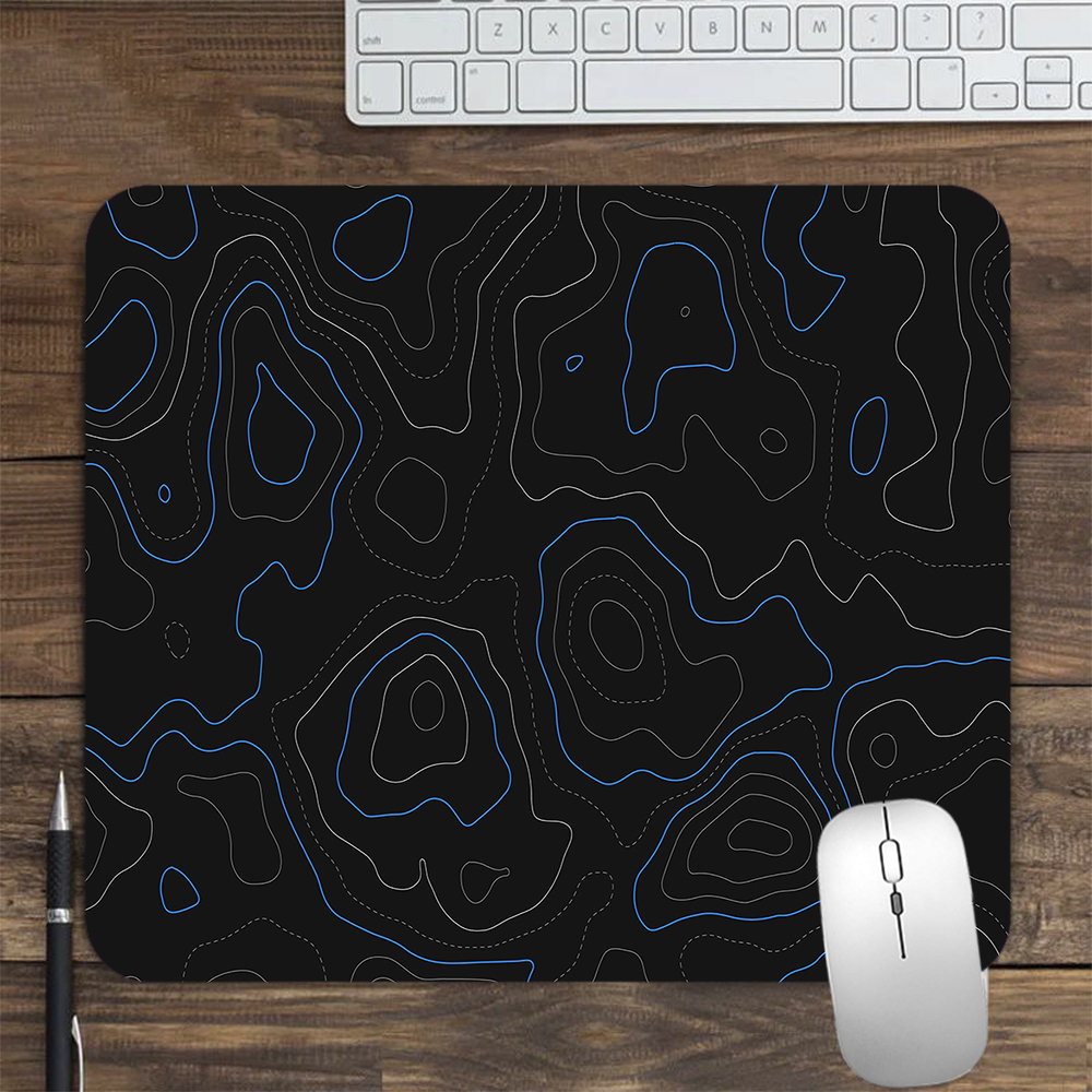 Black White Texture Keyboard Pad Mouse Gaming Pc Accessories Rubber Mat Mousepad Gamer Mausepad Deskmat Mats Mause Laptops Pads: 26x21 cm  / APRICOT
