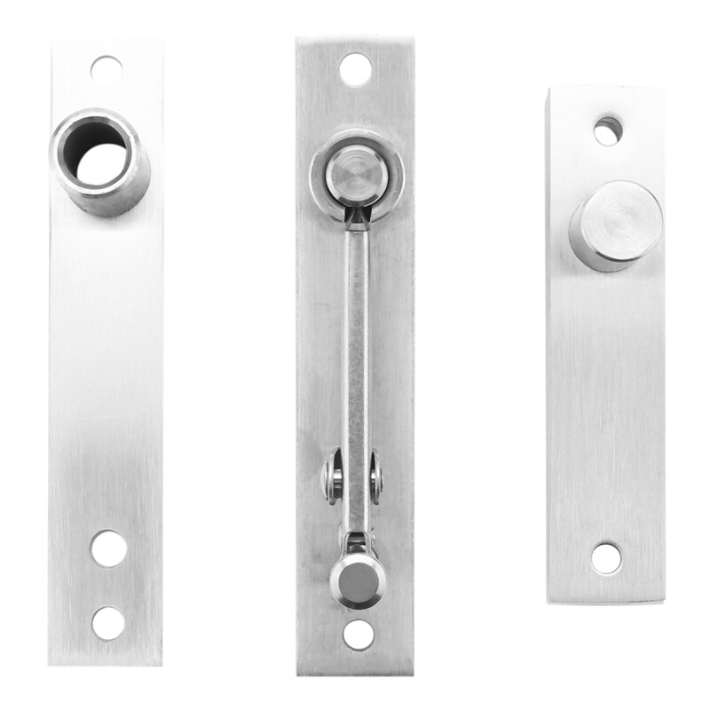 2X Stainless Steel Pivot Door Hinge Pivot Hinge for Wood Doors 360 Degree Shaft Murphy Door Pivot Hinge System
