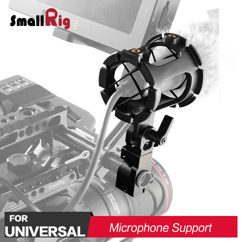 SmallRig DSLR Camera Camcorder Microphone Support Mount with 15mm Rod Clamp 1802