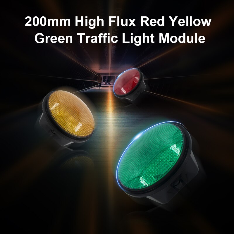 Dia. 200mm Red Yellow Green High Flux Traffic Light Module