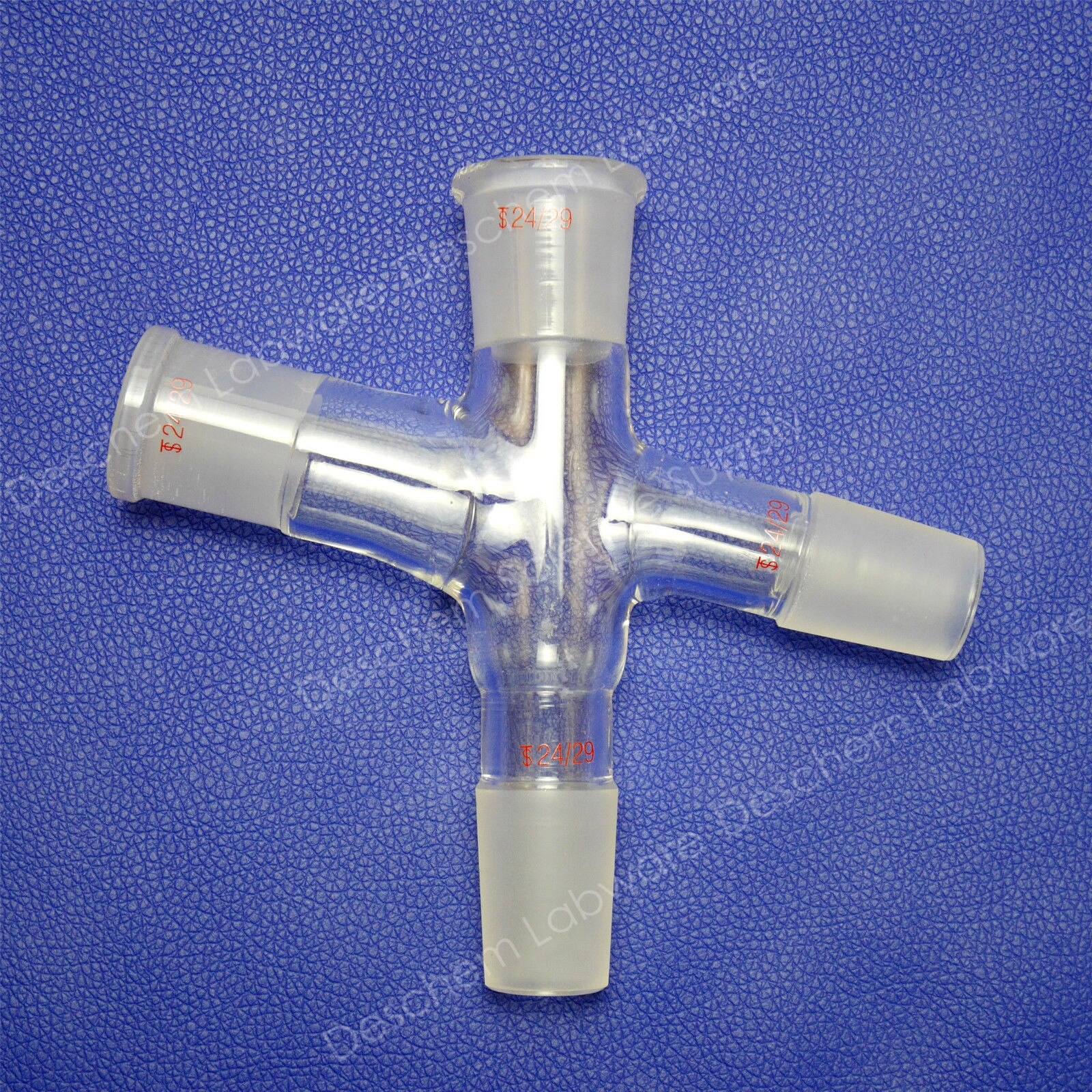 24/29 Four Way Distillation Connecting Glass Adapter,Ground Joint,Lab Glassware