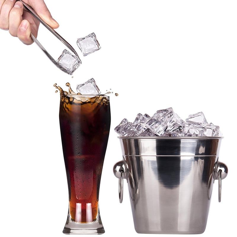 Stainless Steel Ice Cube Clip Ice Tong Bread Food BBQ Clip Barbecue Clip Ice Clamp Tool Bar Kitchen Accessories Food Tongs