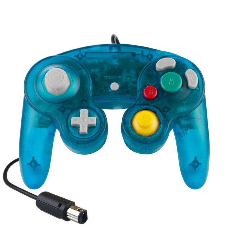 Controlador de jogo com fio para ngc gamepad joystick para cubo de jogo para nintendo clássico gamepad nostálgico para função de vibração ngc