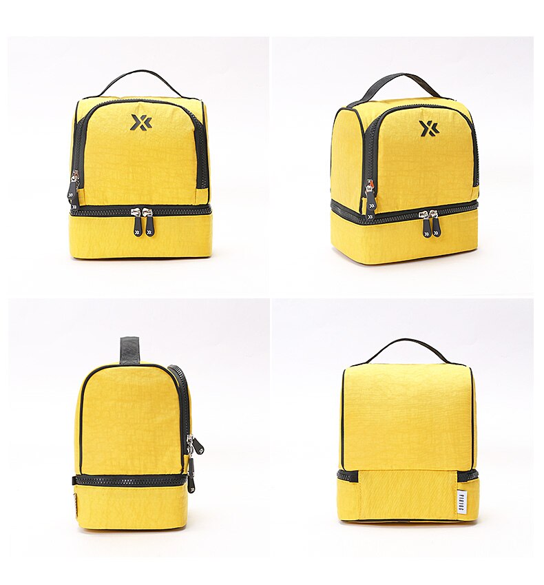 Waterdicht Verdikte Koeltas Grote Ijs Voedsel Verpakking Container Travel Organizer Back Pack Geïsoleerde Tas Lunch Voedsel Zakken: yellow