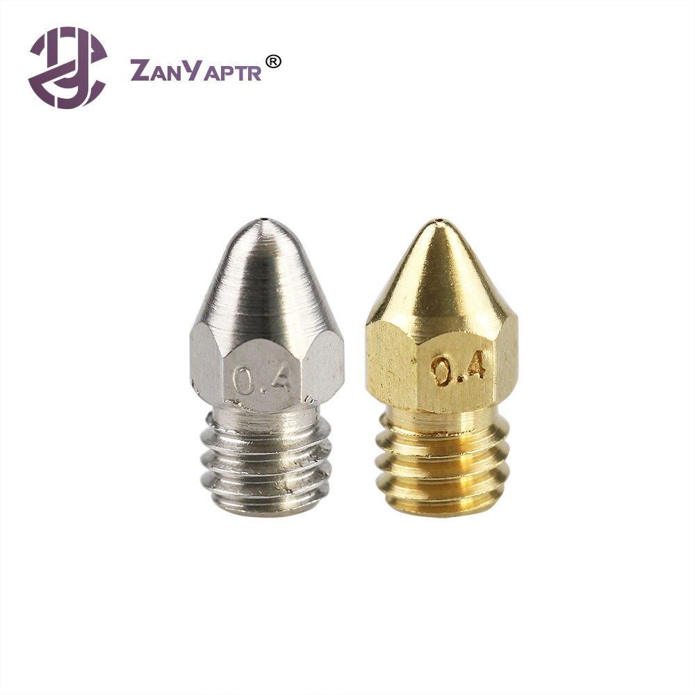 Zortrax-buse pour imprimante 3D M200 0.2 / 0.3 / 0.4 / 0.5mm pour alésage en laiton/acier inoxydable 3.5mm filetage M6, 1 pièce