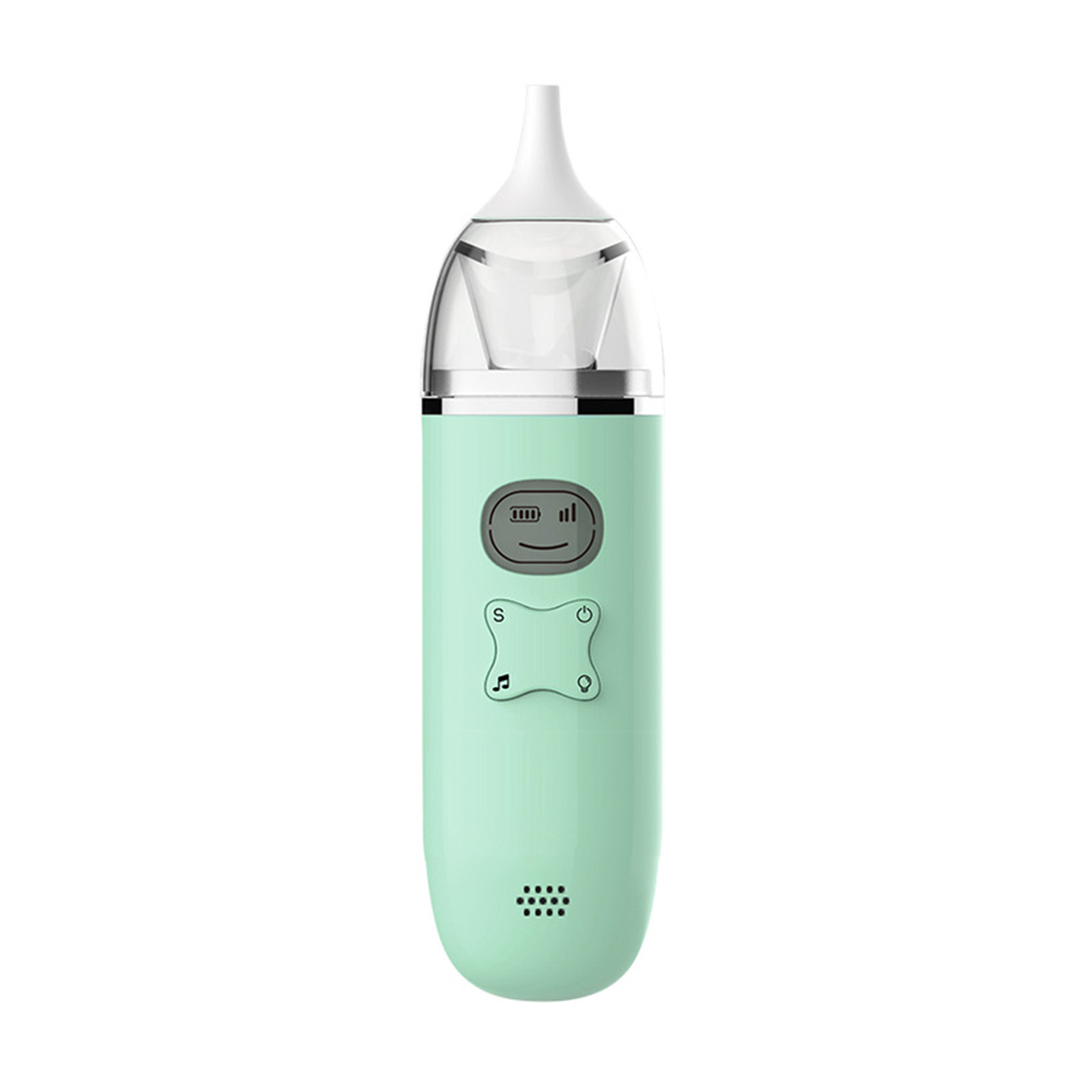 Aspiratore nasale per bambini aspiratore nasale elettrico con 2 punte in Silicone 3 livelli di aspirazione ventosa automatica per neonati: 3 non rechargeable