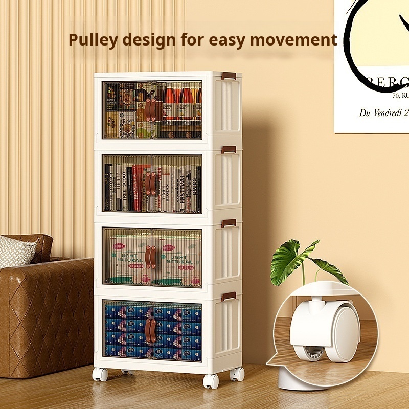 Armario plegable para el hogar, cajas de almacenamiento transparentes de plástico, cajas de almacenamiento para ropa, edredón, gabinetes de almacenamiento, gabinete de almacenamiento plegable