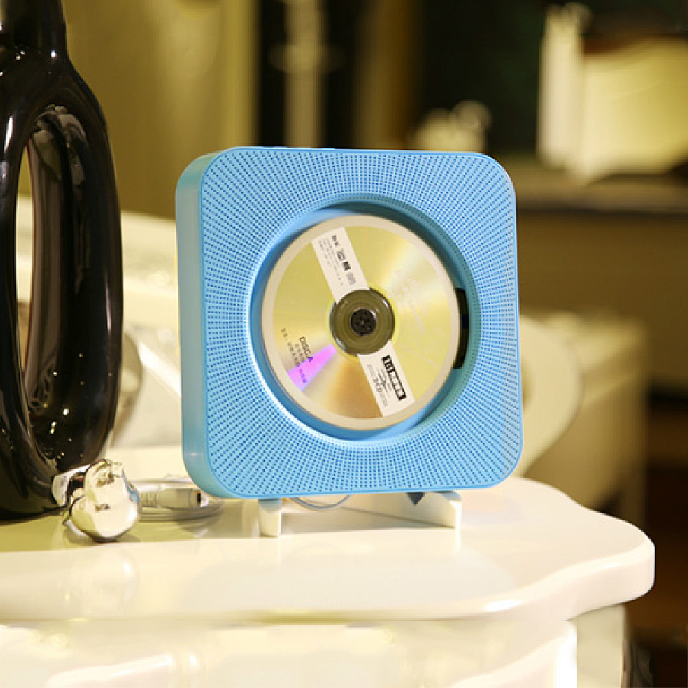 Wall Mounted CD Player Surround Sound FM Radio Bluetooth USB MP3 Disk Portable Music Player Remote Control Home Stereo Speaker