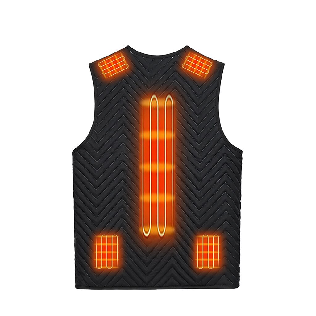 Unisex Adult Heated Cycling Jackets Outdoor Warm Clothing Heated Riding Skiing Fish Charging Via Heated Coat #t2g