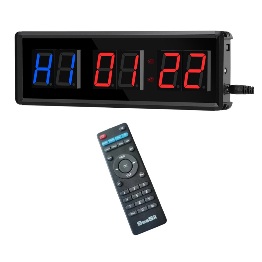 Programmeerbare afstandsbediening LED crossfit timer Interval Timer garage timer sporttraining klok Crossfit gym timer