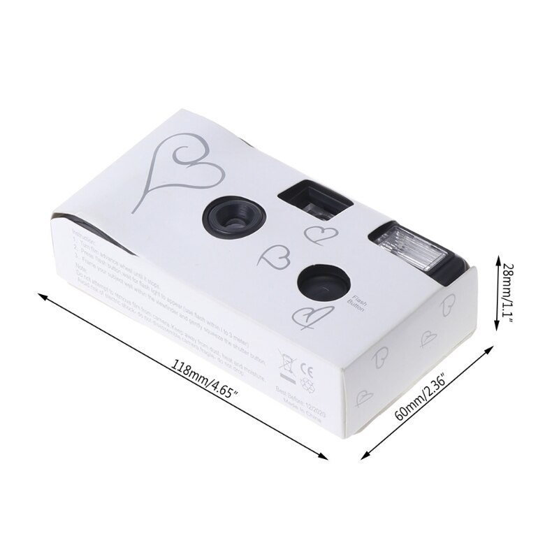 36 Photos Power Flash HD Single Use One Time Disposable Film Camera Party