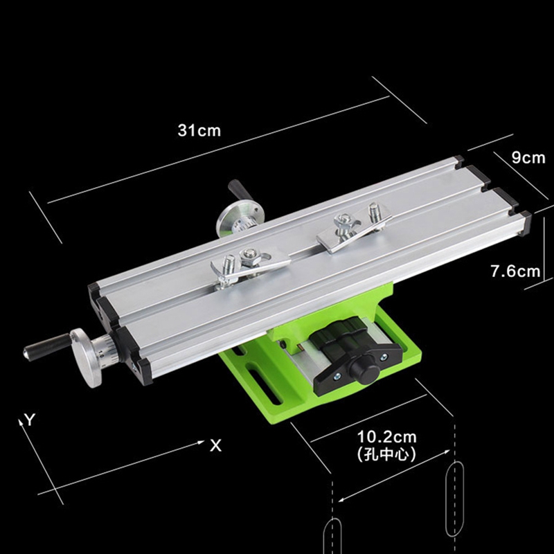 Mini Precision Multifunction Worktable BG6300 Bench Vise Fixture Drill Milling Machine X and Y-axis Adjustment Coordinate Table